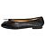 Chanel Ballerinas aus schwarzem Leder - Größe EU 41.5