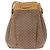 GUCCI Micro GG Supreme Shoulder Bag PVC Beige Gold - vista 3