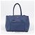 PRADA Vitterodino Tote Bag Leder 2way Blau Silber - Ansicht 12