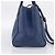 PRADA Vitterodino Tote Bag Leder 2way Blau Silber - Ansicht 3