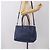 PRADA Vitterodino Tote Bag Leder 2way Blau Silber - Ansicht 32