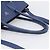 PRADA Vitterodino Tote Bag Leder 2way Blau Silber - Ansicht 7