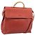 LOEWE Velazquez Hand Bag Leather 2way Orange Gold Tone