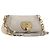 PRADA Chain Shoulder Bag Vittero Dino Leather Beige Gold