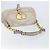 PRADA Chain Shoulder Bag Vittero Dino Leather Beige Gold - vista 7
