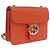 GUCCI Interlocking G Chain Bag Leather Outlet Orange Gold 510304