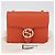 GUCCI Interlocking G Chain Bag Leather Outlet Orange Gold 510304 - vista 12