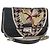 Christian Dior Chain Shoulder Bag Leather Black Silver