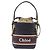 Chloé Chloe Hand Bag Leather Navy Gold - vista 13
