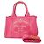 Bolso Tote Prada Canapa Canvas en rosa