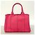 Bolso Tote Prada Canapa Canvas en rosa - vista 9