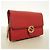 Portafoglio a spalla in pelle Gucci Interlocking G in rosso - vista 2