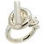 Hermès Bague anneau Hermes Croisette en argent sterling