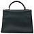 Hermès Borsa Hermes Kelly 32 in pelle Courchevel blu navy - vista 13