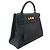 Hermès Borsa Hermes Kelly 32 in pelle Courchevel blu navy - vista 2