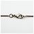 Colar Chanel prateado com strass - vista 4