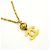 Collier Chanel plaqué or avec strass - vue 2