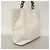 Saco Tote Chanel em couro branco - vista 2
