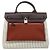 Hermès Bolsa Hermes Herbag Zip PM Toile Cadre Rouge Sellier - vista 8