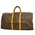 Louis Vuitton Brown Boston Monogram Keepall 55