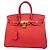Hermès Borsa Hermes Birkin 25 in Rouge Pivoine