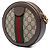 Gucci Mini Sac Bandoulière Rond Ophidia Web GG Supreme Beige - vue 2