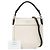 Prada Borsa Satchel Margit Small in vitello bianco - vista 7