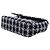 Chanel Black Mini Square Tweed Coco Heart Chain Flap - vista 12