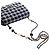 Chanel Black Mini Square Tweed Coco Heart Chain Flap - vista 15
