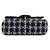 Chanel Black Mini Square Tweed Coco Heart Chain Flap - vista 3