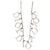 Collana Dior in ottone argentato con cristalli e tre ciondoli Spell Out - vista 2