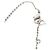 Collana Dior in ottone argentato con cristalli e tre ciondoli Spell Out - vista 3