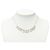 Collana Dior in ottone argentato con cristalli e tre ciondoli Spell Out - vista 5