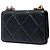 Chanel 19 Wallet on Chain aus schwarzem gestepptem Lammleder - Ansicht 2