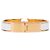 Bracciale Clic H PM in smalto bianco stretto Hermès - vista 3