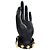 Autre Marque Bracelet De Force Saint Laurent en cuir de veau noir clouté - vue 8