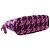 Clutch Chanel Mini CC in tweed matelassé viola con catena - vista 11