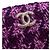 Clutch Chanel Mini CC in tweed matelassé viola con catena - vista 5