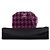 Clutch Chanel Mini CC in tweed matelassé viola con catena - vista 6