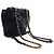 Mochila Chanel 19 em pele de cordeiro acolchoada preta - vista 11