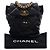 Mochila Chanel 19 em pele de cordeiro acolchoada preta - vista 6