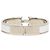 Bracciale Hermès Clic H PM in smalto bianco stretto - vista 3