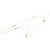 Dior Gold vergoldete Halskette mit CD-Logo