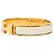 Bracciale Hermès Clic H PM in smalto bianco stretto - vista 2