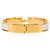 Bracciale Hermès Clic H PM in smalto bianco stretto - vista 3