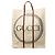 Sac cabas vertical Gucci en toile beige Ouroboros