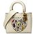 Dior White Niki De Saint Phalle Medium Calfskin Lady Dior