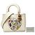 Dior White Niki De Saint Phalle Medium Calfskin Lady Dior - vue 7