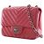 Chanel Pink Mini Square Classic Chevron Lambskin Single Flap - vista 12