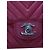 Chanel Pink Mini Square Classic Chevron Lambskin Single Flap - vista 5